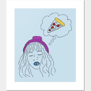 dreaming of pizza Posters and Art